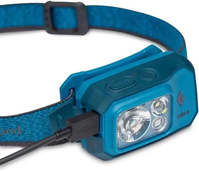 Alt view image 4 of 7 - Storm 500-R Rechargeable LED Headlamp, Waterproof and Dimmable for Camping, Hiking, Running, Hunting, Work with Red Light Headlamp Mode, Azul