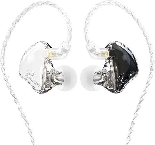 Main image of in-Ear Monitors, Bmaster Triple Driver HiFi Stereo Noise-Isolating with Enhanced Bass for Musicians Stage/Audio Recording(PRO White/Black)