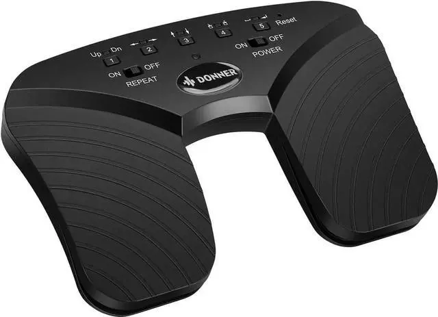 Main image of Wireless Page Turner Pedal, Rechargeable Music Page Turner foot pedal for Tablets Phone, Black