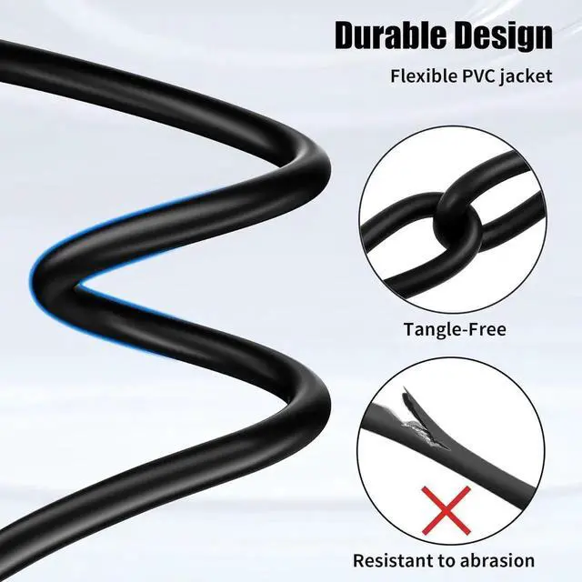 Alt view image 4 of 7 - XLR Cables 25 Feet 3-Pin XLR Male to Female Microphone Cables 22 AWG (OFC) Balanced XLR Cables Set - 6 Pack