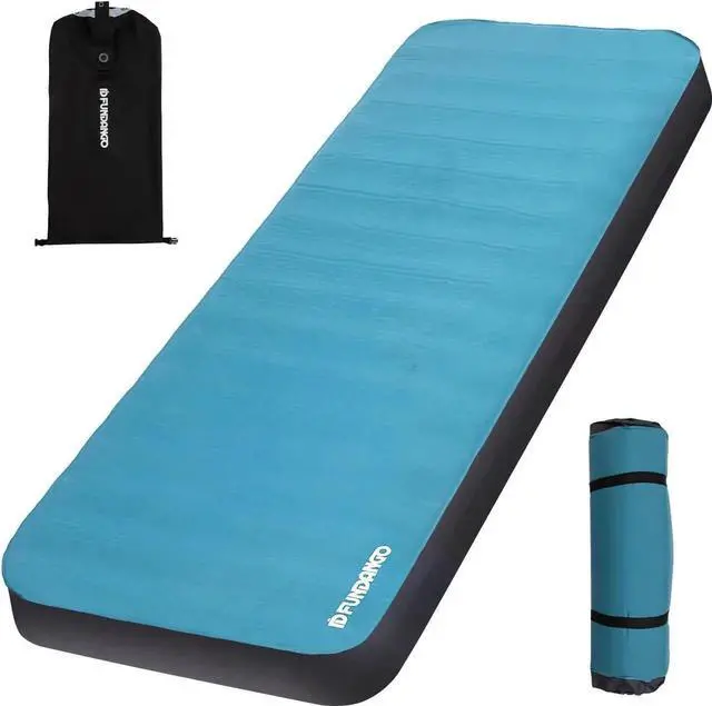 Main image of Camping Self-Inflating Sleeping Pad, Single Twin Size air Foam Mattress Cot with Pump Sack for Tents Car Van Outdoor Home