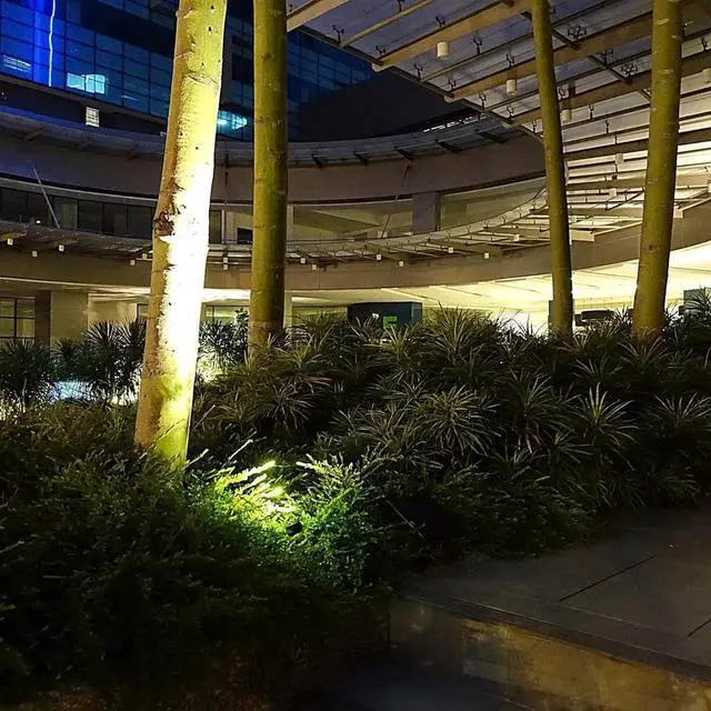 Alt view image 7 of 7 - 4-Spotlight Mini 50X Solar-Powered LED Spotlight (Warm White LED), Black Finish, Outdoor Garden Yard Landscape Downlight