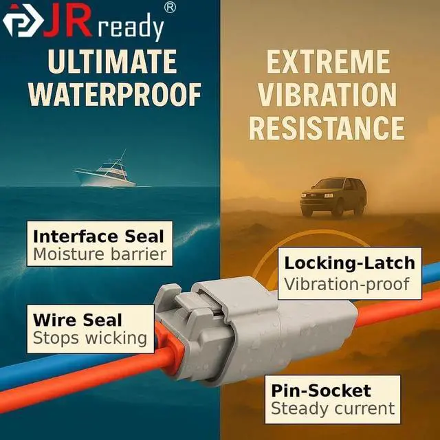 Alt view image 6 of 7 - 238PCS DT Connector Waterproong Kit, 2-12 Pin Deutsch DT Connectors with 82 Pairs Size 16 Solid Contacts for Automotive & Marine Repair (ST6317)