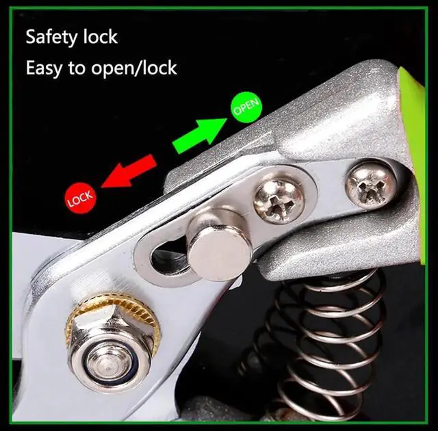 Alt view image 4 of 7 - Garden Shears, Japanese Pruning Shears for Heavy Duty, Flowers Herbs Grapes Plant and Branch Cutters, Clippers, Trimmers, Scissors (Green) Green -