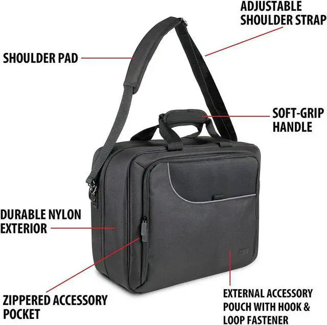 Alt view image 3 of 7 - Projector Carrying Case, Customizae Scratch Rstant Interior, HDMI Projector Bag Coatie with , Benq and More uetooth (15 x 12 x 3 inches) - ack