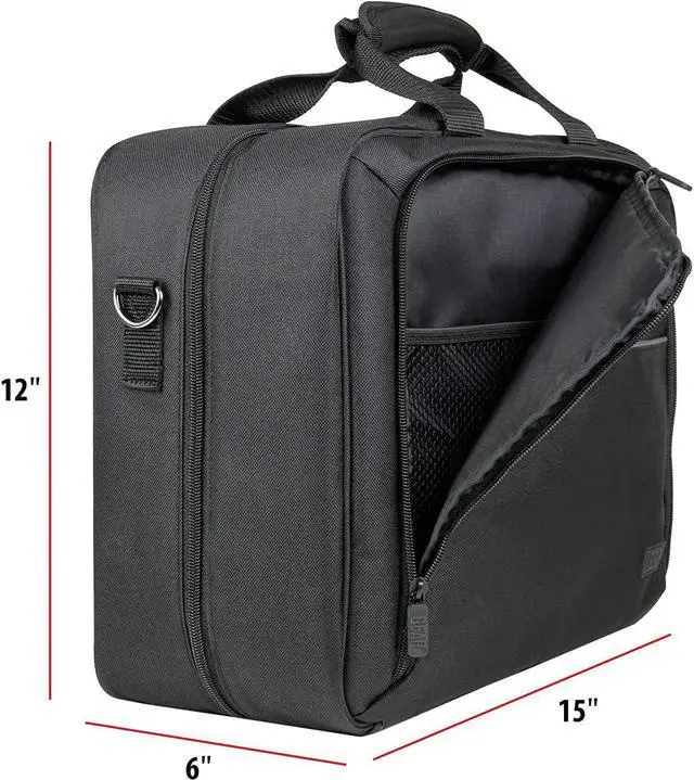 Alt view image 7 of 7 - Projector Carrying Case, Customizae Scratch Rstant Interior, HDMI Projector Bag Coatie with , Benq and More uetooth (15 x 12 x 3 inches) - ack