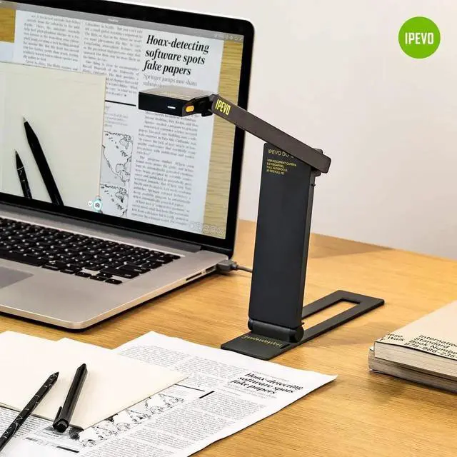 Alt view image 2 of 7 - DO-CAM Portable & Compact Ultra HD 8MP USB Camera for Professional Visual Presentations and Communication Real-time Image Capture, Webcam Conference Call, Distance Learning, Remote Work Gray -