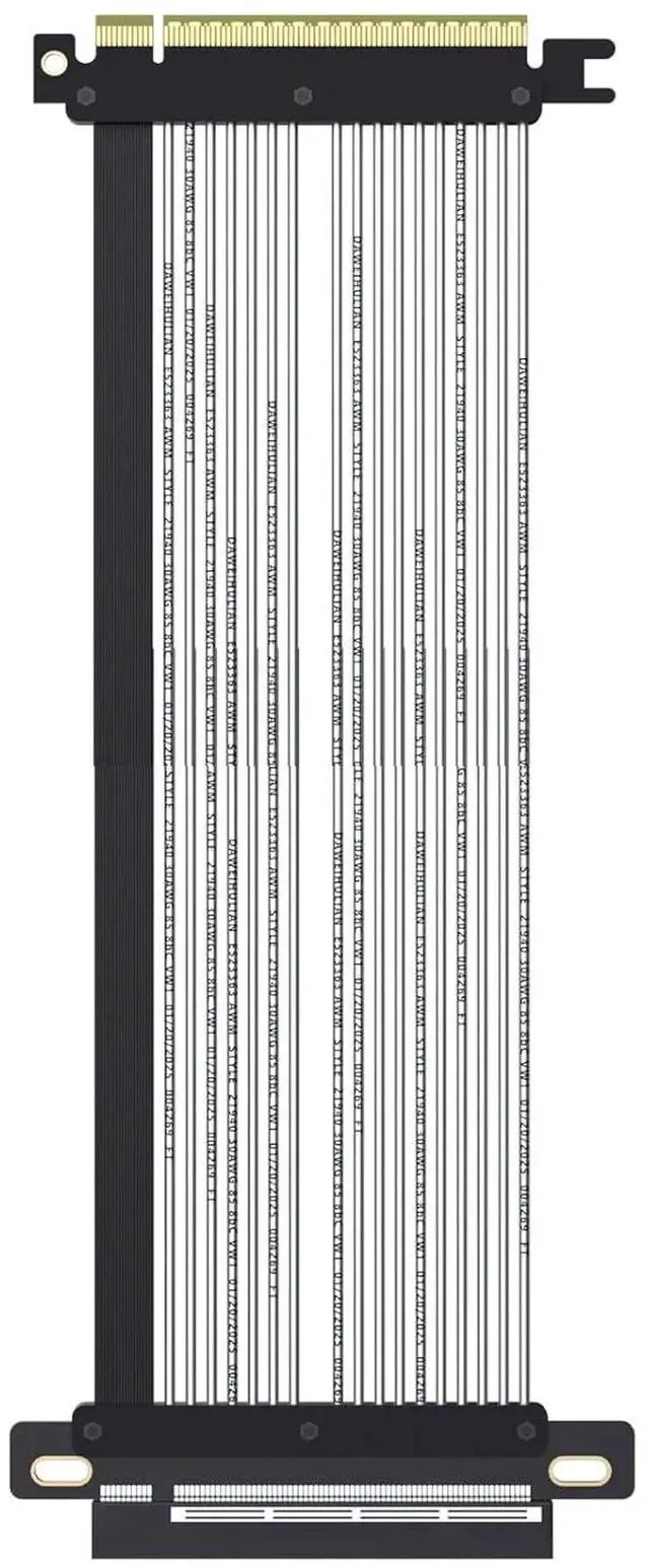 Main image of 300mm PCIe 5.0 X16 Riser Cable Straight Angle for GPU Server, Support Cascading to Extend Length, Industrial-Grade Performance