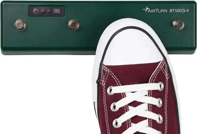 Alt view image 4 of 6 - BT500S-4 Bluetooth Pedal Page Turner DAW MIDI App Controller