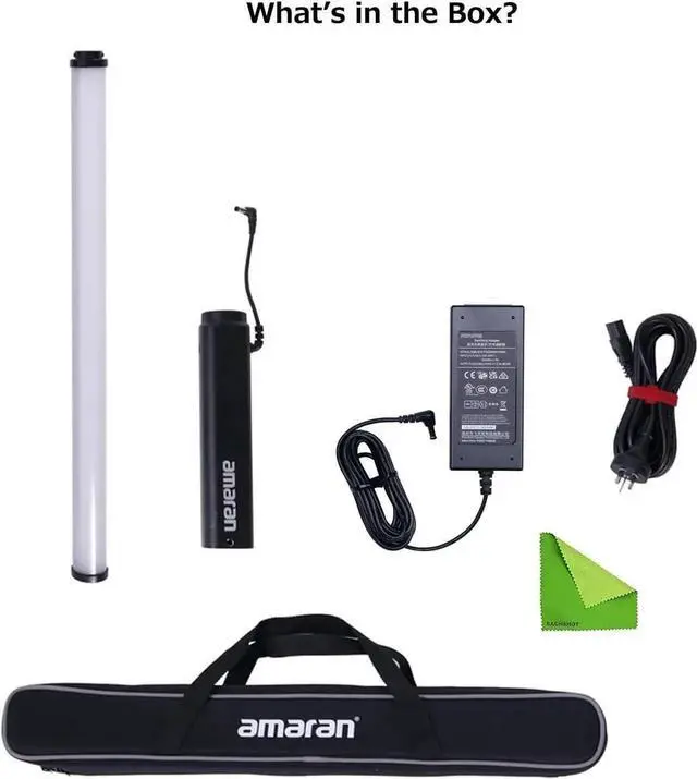 Alt view image 7 of 7 - T2C RGBWW LED Tube Light,20W 2500K-7500K Adjust RGB Light Wand Support APP and DMX Control 46 Color Gel Presets (60cm)