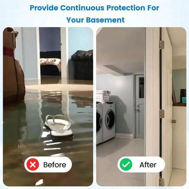 Alt view image 5 of 7 - 1500W Sump Pump Battery Backup System - Auto Switches to Battery Inverter Power for Continuous Sump Pump Operation during Power Outages, Battery Not Include