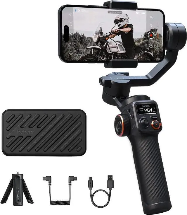 Main image of iSteady M6 Gimbal Stabilizer for Smartphone, 3-Axis Cell Phone Stabilizer Built-in OLED Display 400g Payload Reverse Charging Android and iPhone Gimbal with Inception Motion Timelapse