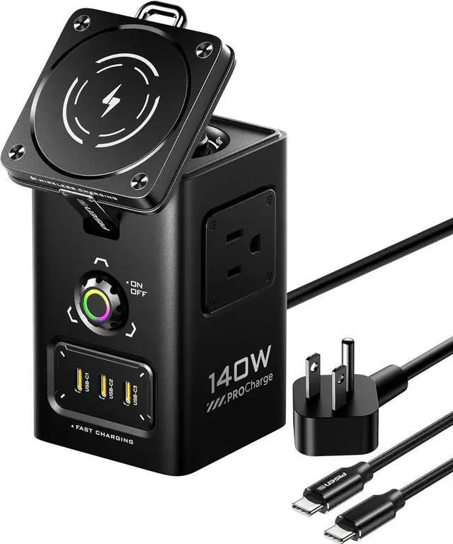 Main image of 8-in-1 Mag-Safe Charger Stand - 140W Charging Station for Multiple Devices Mag-Safe Stand Magnetic Qi2 Wireless Charger for iPhone 16/15/14/13/12 Series, Magnetic Charger for Apple Watch