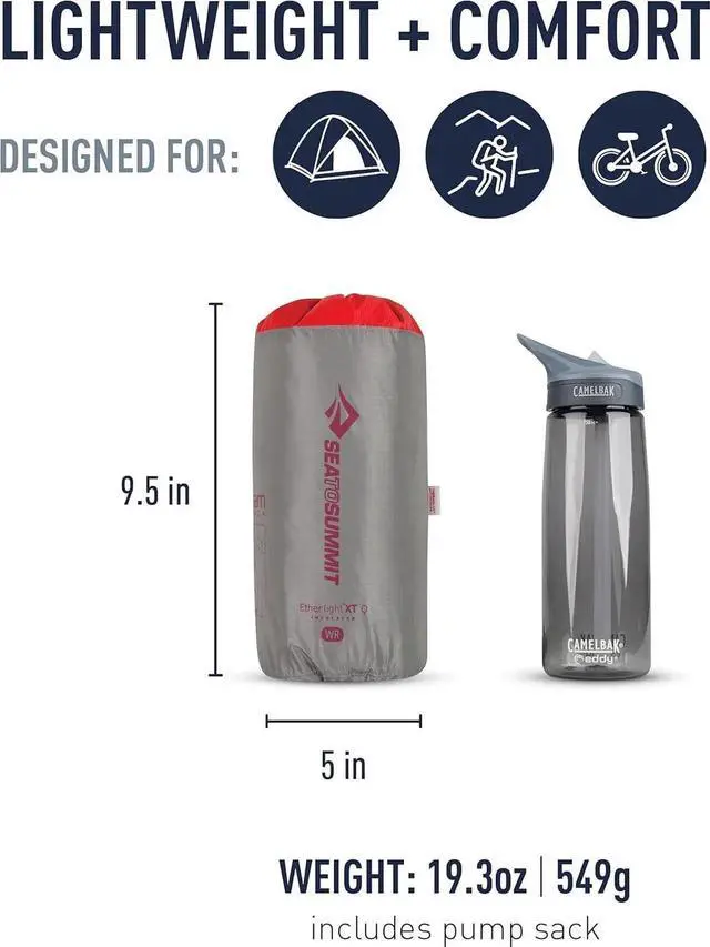 Alt view image 7 of 7 - Ether Light XT Extra-Thick Insulated Sleeping Pad, Women's Regular (66 x 21.5 x 4 inches)