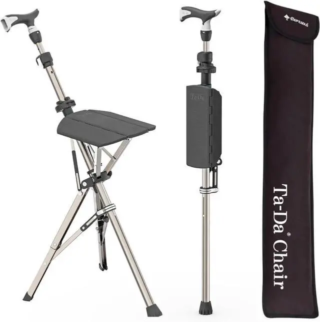 Main image of Ta-Da Chair Series 1 Pro, Portable Trekking Hiking Pole, Folding Walking Stick with Seat, Walking Cane with Chair, Foldable Chair, Lightweight Aluminum, Easy Carry and Storage, Anti-Slip