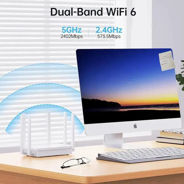 Alt view image 2 of 7 - CPE450 Wireless Bridge and WR3000K WiFi Router Kit, 5.8G 3KM Point to Point Wireless Bridge Outdoor to Shop Barn Garage Building Network Kit Solution, Outdoor WiFi Bridge(2PCS), Plug and Play