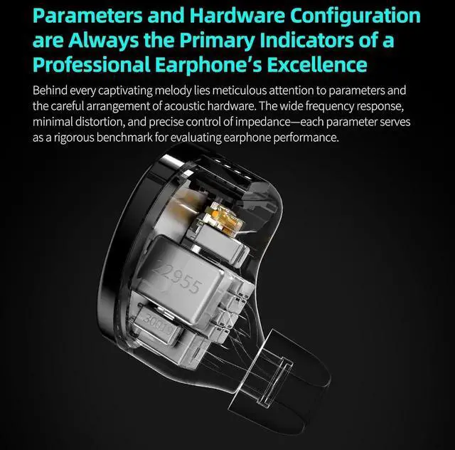 Alt view image 4 of 7 - Sonata 14BA IEMs, in-Ear Monitor Headphone High-Performance Flagship HiFi Earphones with 4 Tuning Switches, Clarity in All Frequency Stereo Sound Comfortable Headphones for Musicians (Tuning)