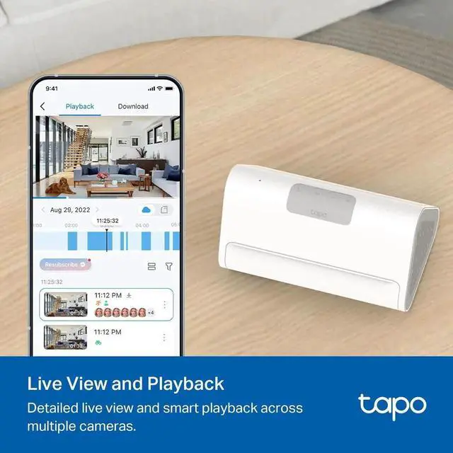 Alt view image 2 of 6 - Tapo Smart Home Central Hub for Smart Devices Connect up to 16 Tapo Cameras & 64 Sub-G Sensors, Built-in 16GB Storage + 2.5'' SATA Expandable Storage Option, Improves Camera AI Accuracy Tapo H500