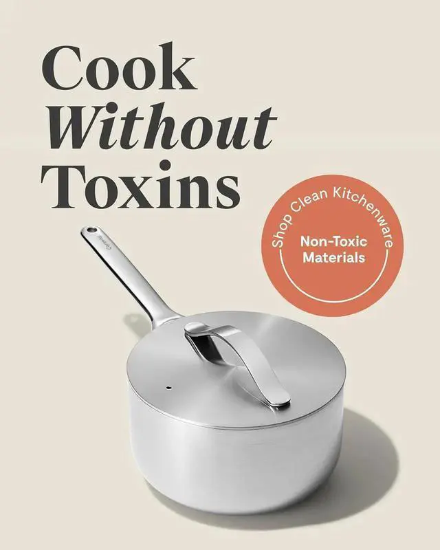 Alt view image 4 of 7 - Stainless Steel Sauce Pan (3 Qt) & Steamer - 5-Ply Stainless Steel - Oven Safe & Stovetop Agnostic - Non Toxic, PTFE & PFOA Free