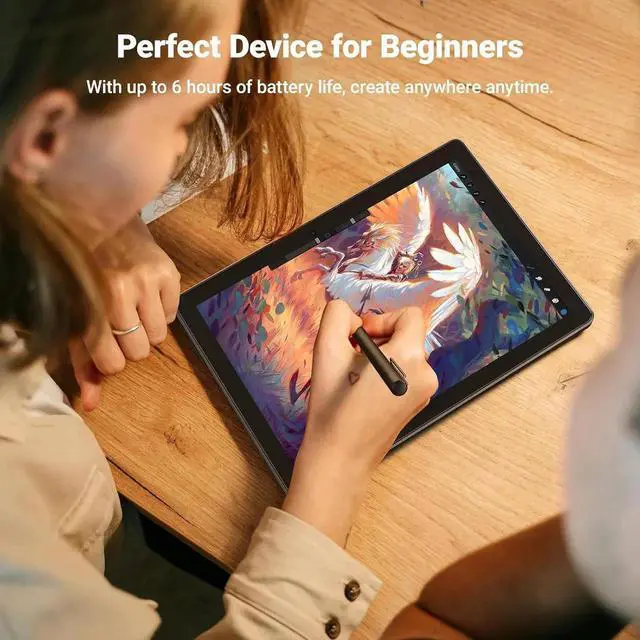 Alt view image 2 of 7 - T8 Drawing Tablet No Computer Needed,8 inch FHD Display,Octa-Core CPU,Pre-Installed Drawing Apps & Tutorials,More Bonus Items for Beginners, Artists, Students