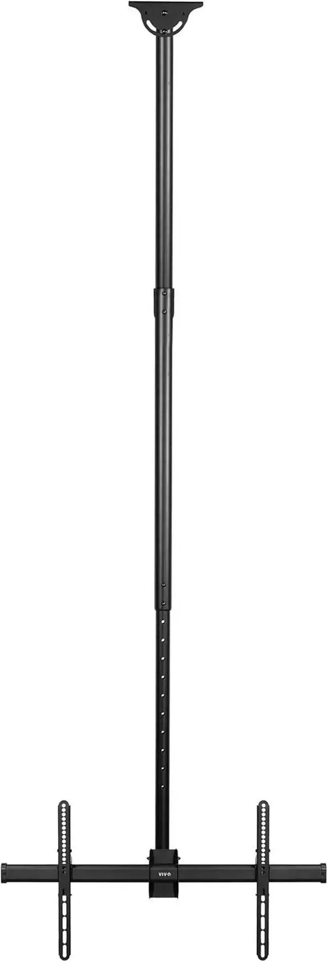 Main image of Ceiling Swivel TV Mount for 37 to 90 inch Screens, Telescoping Height Adjuent with 10ft tension Pole, Fits Pitched/Vaulted Roof, VESA up to 800x400, ack, MOUNT-VC90-10