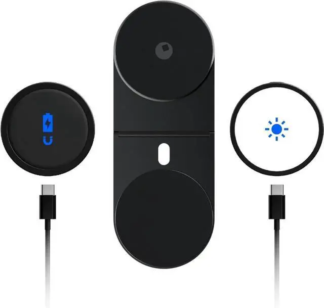 Main image of Edge Pro Full Kit - Mount for Mobile Magnetic Phone Holder, Stand & Wireless Charger, 1000 Lumen Light, Black