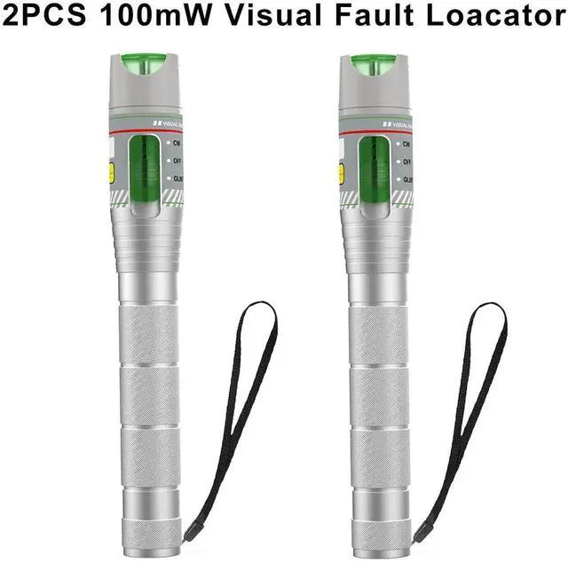 Alt view image 3 of 7 - 2PCS 100KM Visual Fault Locator for Fiber Optic Cables, VFL Supports FC/ST/SC Interfaces, Long-Range Fault Finder, Fiber Light Pen Tester, High-Precision OTDR Mapping Tool for FTTH, Telecom, Datacom