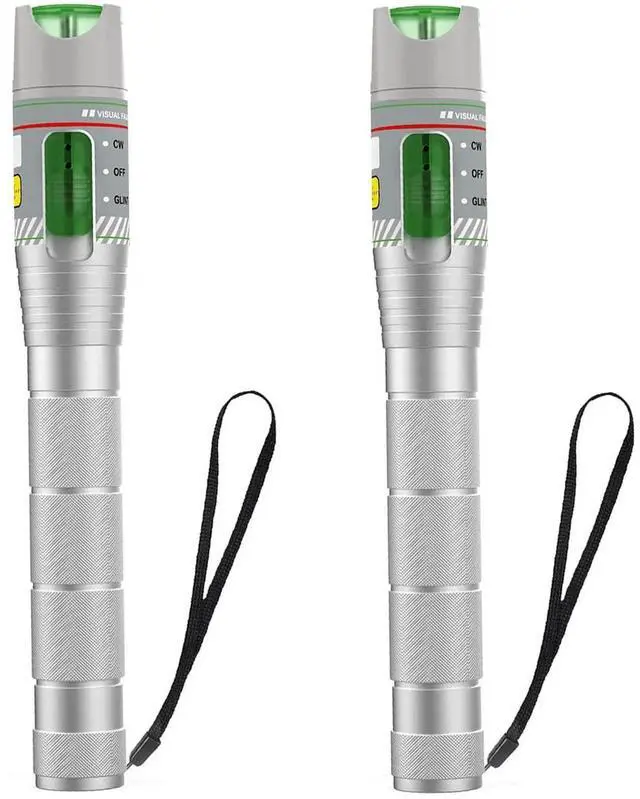 Main image of 2PCS 100KM Visual Fault Locator for Fiber Optic Cables, VFL Supports FC/ST/SC Interfaces, Long-Range Fault Finder, Fiber Light Pen Tester, High-Precision OTDR Mapping Tool for FTTH, Telecom, Datacom