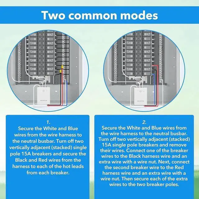 Alt view image 3 of 7 - Sm Home Energy Monitor with 16 50A Circuit Ll Sensors, Measure Power Usage in Real-Time, History with App (16 50A Circuit Ll Sensors) - Compatible with Home Assistant