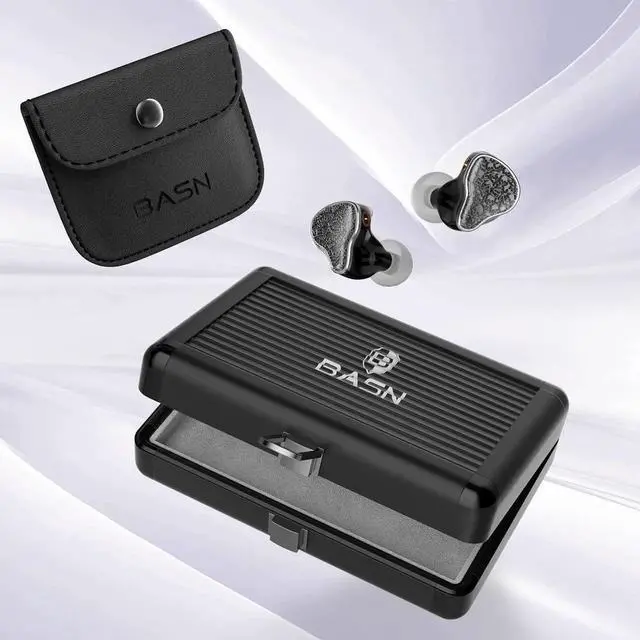 Main image of Bmaster5 in Ear Monitors, 1DLC Diaphragm+4BA 5 Drivers Drummers Headphones with Silver-Plated OFC Cable, Noise Isolation IEM Earbuds for Musicians (Midnight Black)