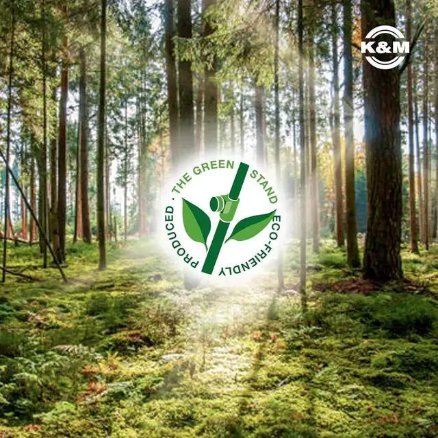 Alt view image 2 of 5 - Konig & Meyer 14940.000.55 Speaker Mounting Fork Stand | Adjustable Width 12- 19 | Two 55 lbs Single Speakers on Slip On Stand | Attach to 1.38 Tube Diameter | German Made | Black