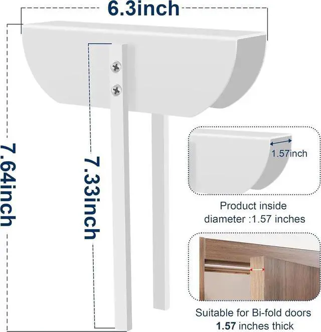 Alt view image 4 of 6 - Metal Bifold Door Lock, Closet Protection Child and Cats&Dogs Proof Cabinet Locks, Installation-Free, 4 Pack