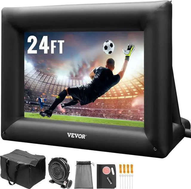 Main image of Inflatae Projector Screen for Outside with 350W Air ower Inflatae Screen Oxford Fabric Material ow Up Screen for Outdoor Movie Supports Front/Rear Projection