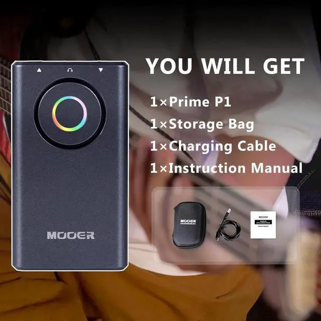 Alt view image 4 of 6 - Prime P1 Multi-Effects Processor Headphone Amp, Bass Guitar Pedals with 126 Effects, Tuner, Amp, Metronome for Practice and Performance