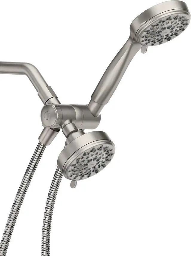 Alt view image 6 of 7 - Ignite Brushed Nickel Five-Function 3-3/4" Diameter 5-Function Shower Spray Head with Handheld Showerhead, 20016SRN
