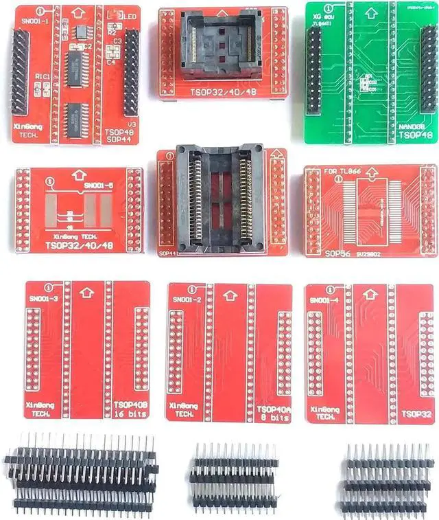 Main image of V3 Adapter Socket Programm kit only for TL866 Programmer TSOP48 SOP44 Nand Flash mcu Bios EPROM AVR eprom