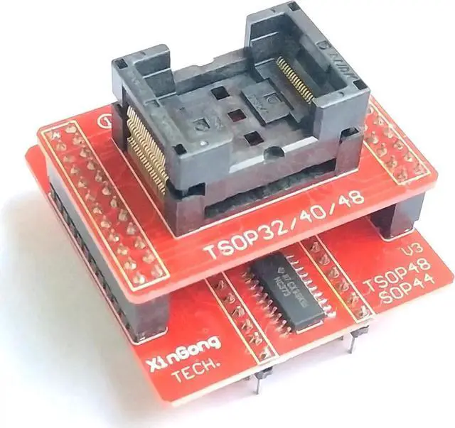 Alt view image 3 of 7 - V3 Adapter Socket Programm kit only for TL866 Programmer TSOP48 SOP44 Nand Flash mcu Bios EPROM AVR eprom