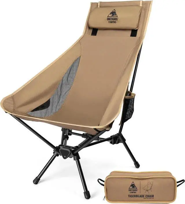 Main image of Tigerblade High Back Camping Chair with Pillow Design, Comfortable Widened Seat Folding Chair
