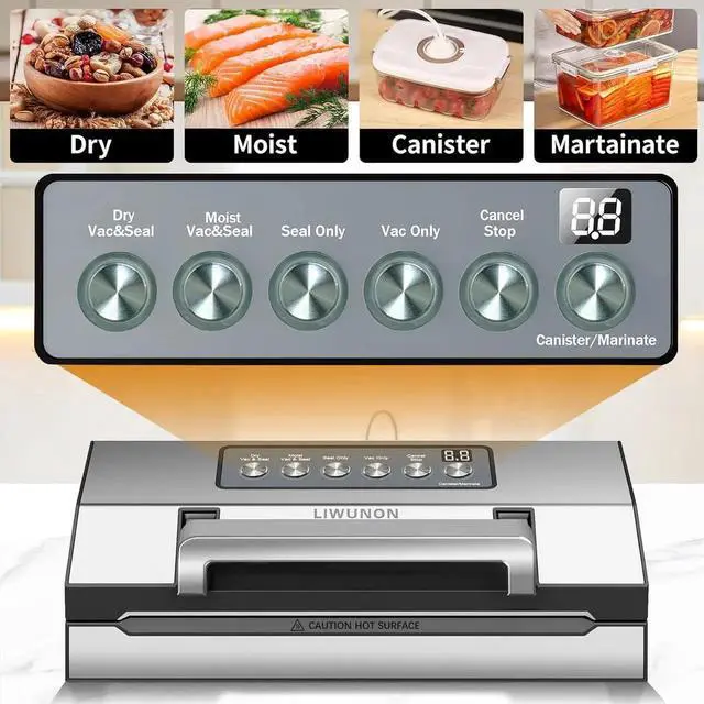 Main image of 2025 Upgraded Precision Fast-Vacuum Sealer, Commercial Full Automatic Food Vacuum Sealer Machine, Double Heat Seal, Built-in Cutter&Bag Storage, Powerful Food Vacuum Saver, 2 Bag Rolls&hose