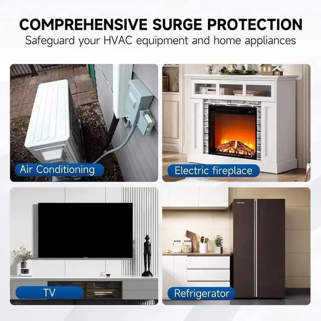 Alt view image 5 of 7 - 120/240 VAC Universal HVAC Surge Protective Device AG3000 TPMOV Technology, Watertight Enclosure, Comprehensive Surge Protection