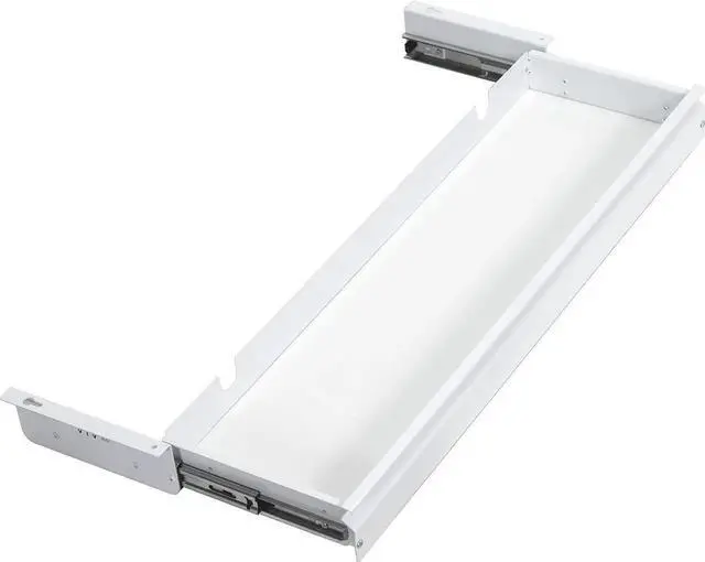 Main image of Large 33 inch Under Desk Slide Out Storage Drawer Organizer, White, DESK-DR33-W