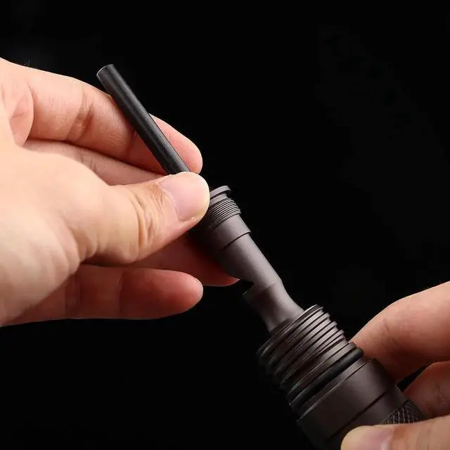 Alt view image 4 of 6 - Premium Walking Hiking Stick CNC Machined Outdoor Trekking Poles with Solid Durable Tools Whistle and Compass