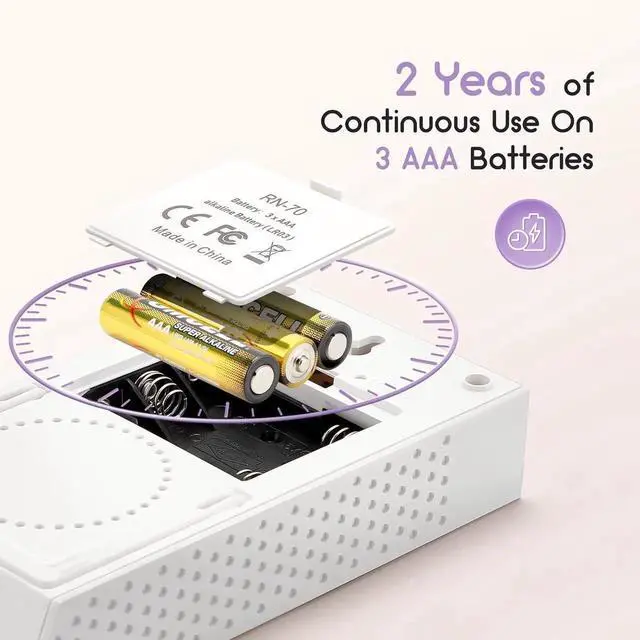 Alt view image 4 of 7 - Portae Radon Detector, Home Radon Meter, US Version-Pci/L, Short-Term and Long-Term Monitoring, Battery Included (INK-RD1-W)