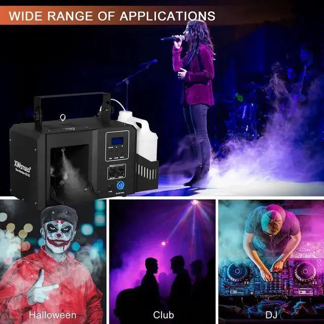 Alt view image 4 of 7 - Haze Machine, 700W Continuous Output Fog Machine with Wireless Remote and DMX, Enhances Light Shows Perfect for Stage, Parties, DJ, Halloween, and Clubs
