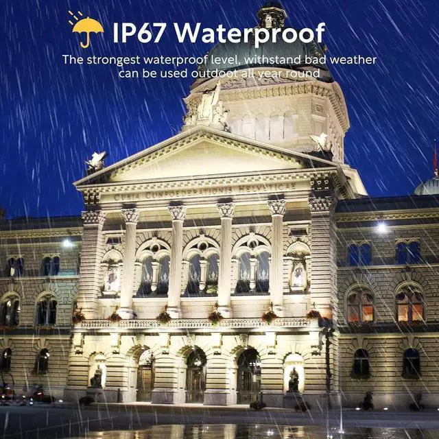 Alt view image 4 of 7 - LED Wall Washer Lights Bar 2 Pack,72W 5000K Daylight White Outdoor Wall Wash Lighting,4ft IP67 Waterproof Linear Led Wall Washer Light for Garden,Backyard,Building,Courtyard Exterio Landscape Lighting