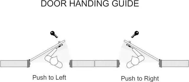 Alt view image 3 of 3 - Adams Rite Style Deadlatch Storefront Door Set - Push Paddle it, Deadlatch Bolt, with Mortise Lock Cylinder & Two Keys, Durae, Polished Finish, Aluminum Silver, Right Hand, 31/32" Backset