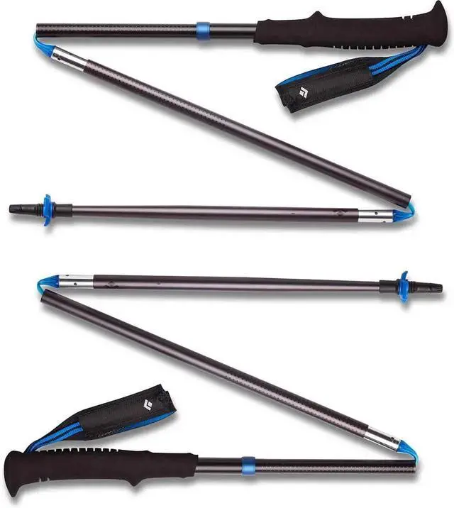 Alt view image 2 of 2 - Distance Z Trekking and Running Poles, Pair of Foldable, Lightweight, Fixed Length Aluminum Hiking Poles