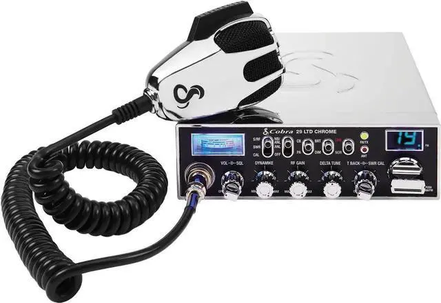Main image of 29 LTD Chrome AM/FM Professional CB Radio - Easy to Operate, Emergency Radio, Instant Channel 9, 4-Watt Output, Full 40 Channels, Adjust Receiver and SWR Calibration, Chrome