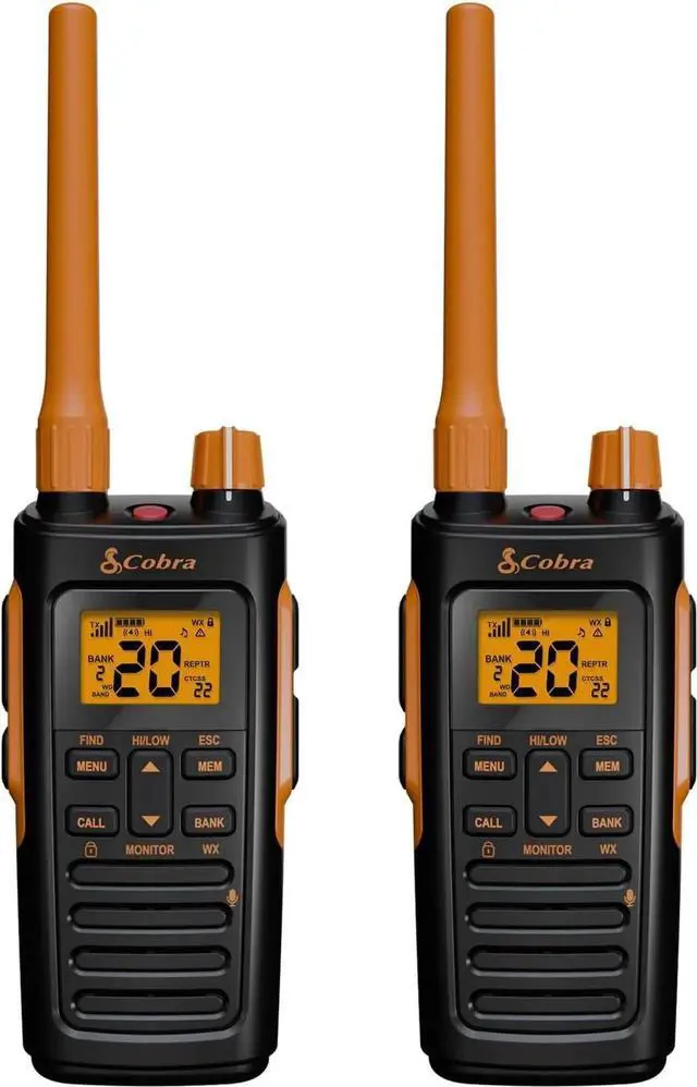 Main image of Trailblazer 450 GMRS Radio (2-Pack) IP54 Weather Resistant, 16hr Battery, 2.5W Long Range Walkie Talkies, Large LCD Display, NOAA, Programmable Software, Removable Antenna, Repeater Capable
