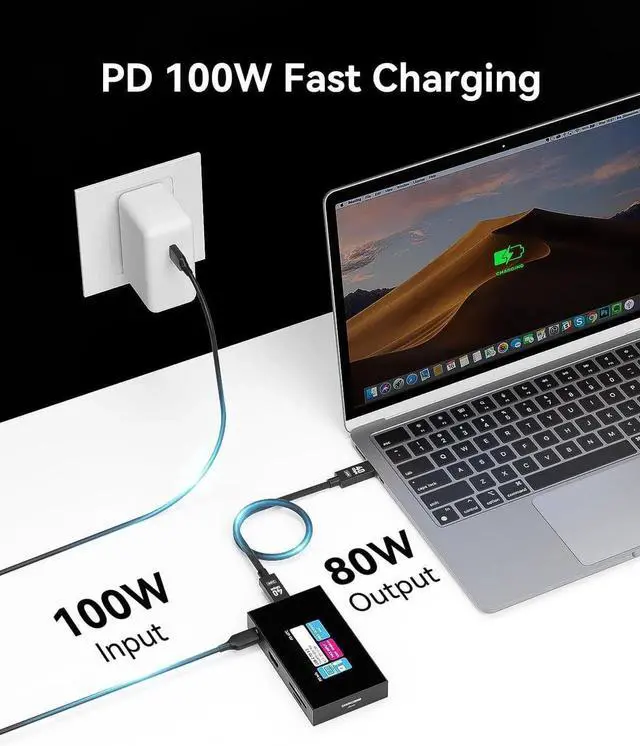 Alt view image 4 of 7 - Smart 8-in-1 CFexpress Type B/Type A Card Reader with Touch Screen | UHS-II SD/microSD Slots, 4K HDMI, USB-C & USB-A 3.2 Gen 2 (10Gbps), 100W PD for Filmmakers, Pgraphers & Creators